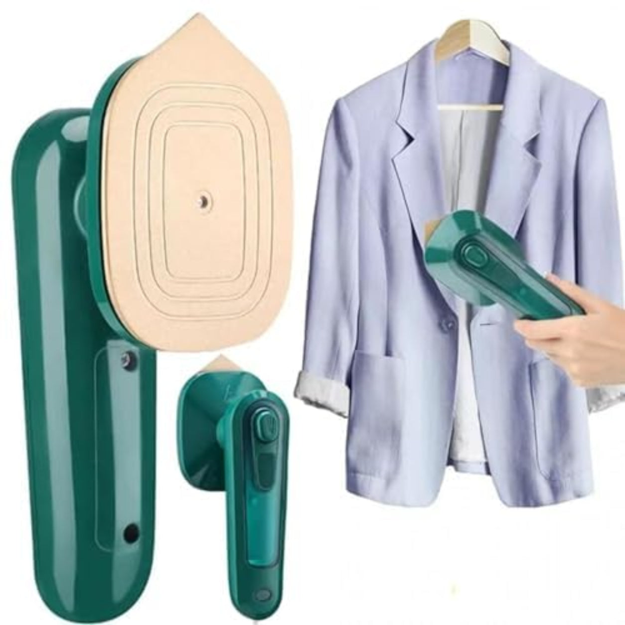 Portable Micro Steam Iron – 2-in-1 Travel Garment Steamer