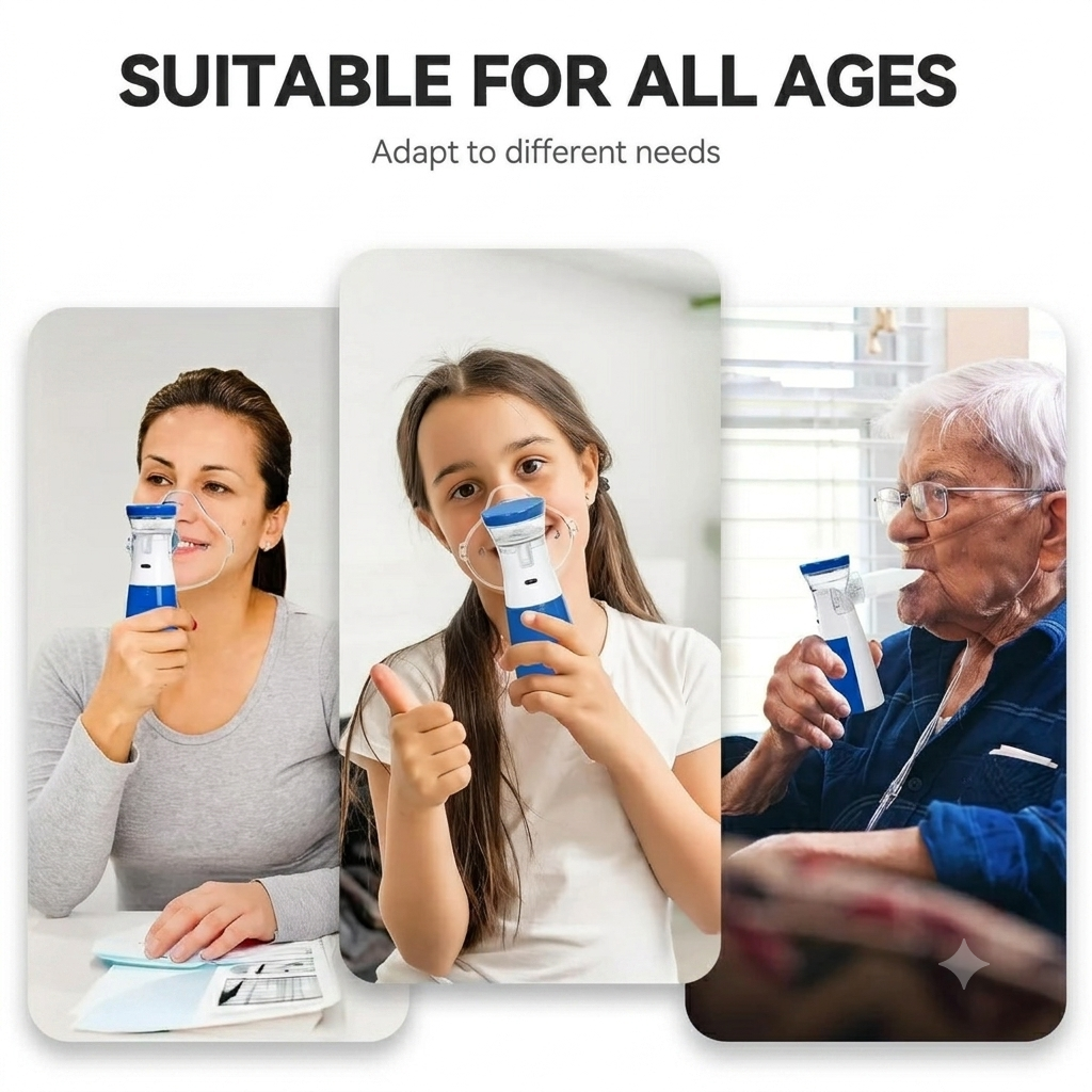 Portable Mesh Nebulizer – For Adults & Children